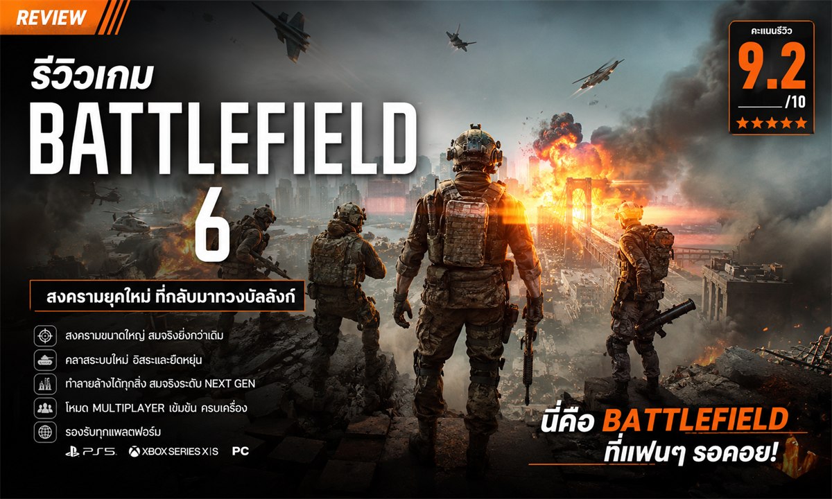 Battlefield 6 รีวิวเกม รูปปก
