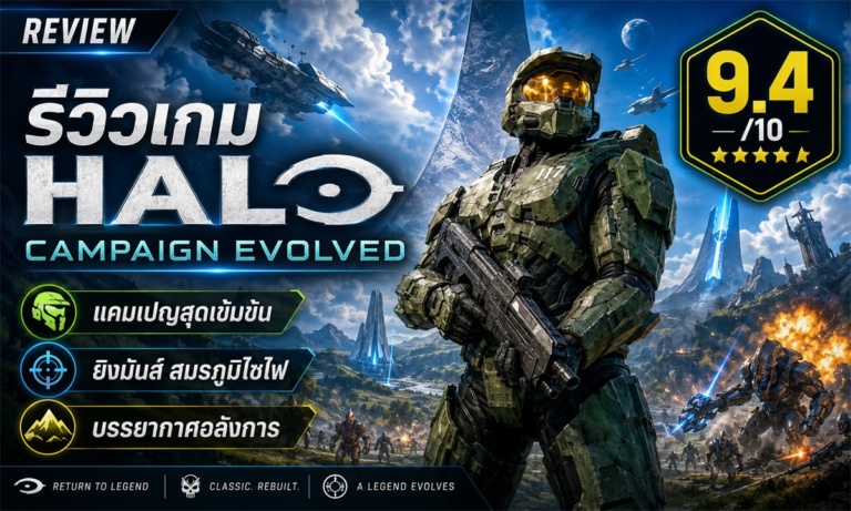 Halo: Campaign Evolved รีวิวเกมแอ็กชันยิงไซไฟบน Steam