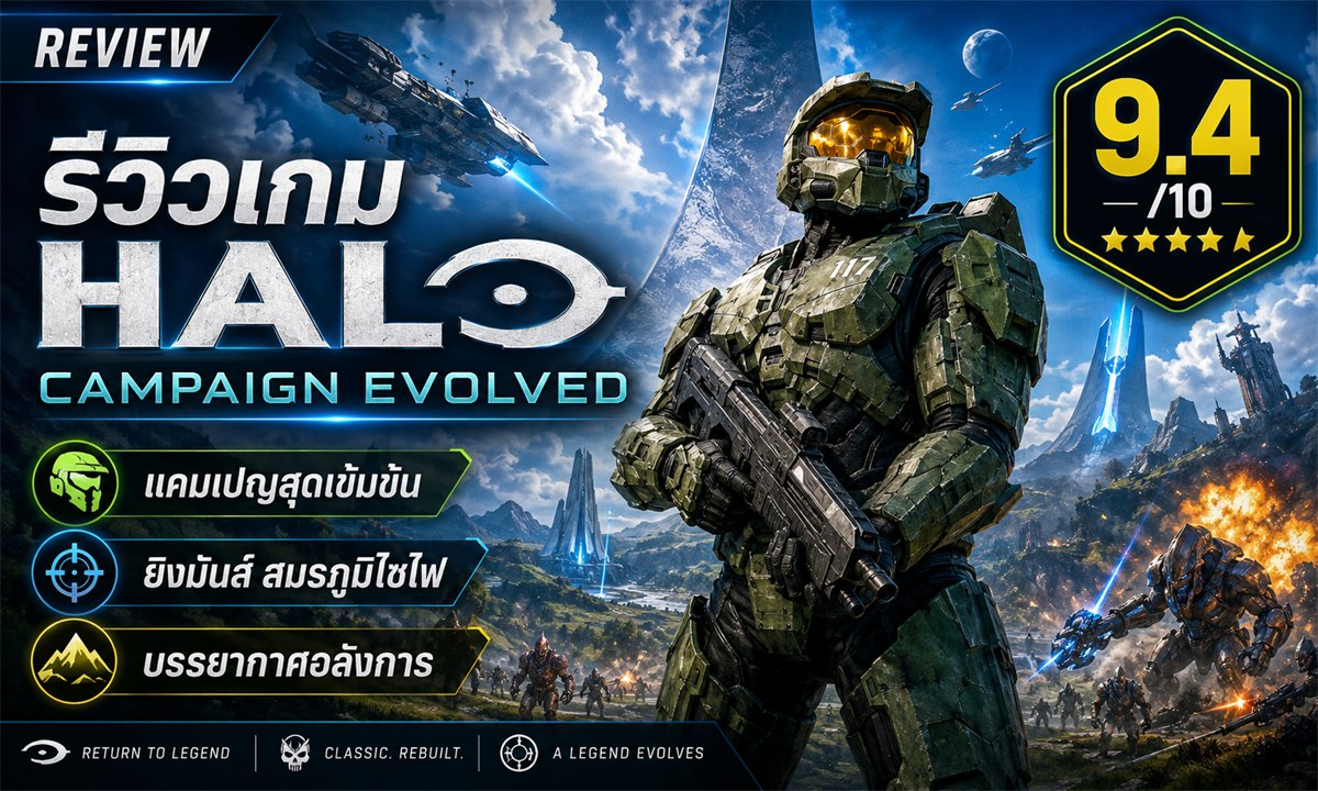 Halo: Campaign Evolved รีวิวเกม รูปปก