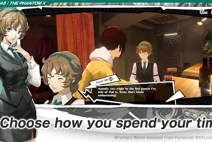 ฉากต่อสู้หรือระบบหลักของ Persona 5 The Phantom X สำหรับดูจังหวะเล่น