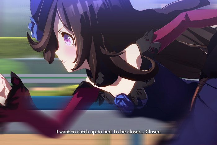 ภาพตัวอย่าง gameplay ของ Umamusume Pretty Derby จากแหล่งทางการ