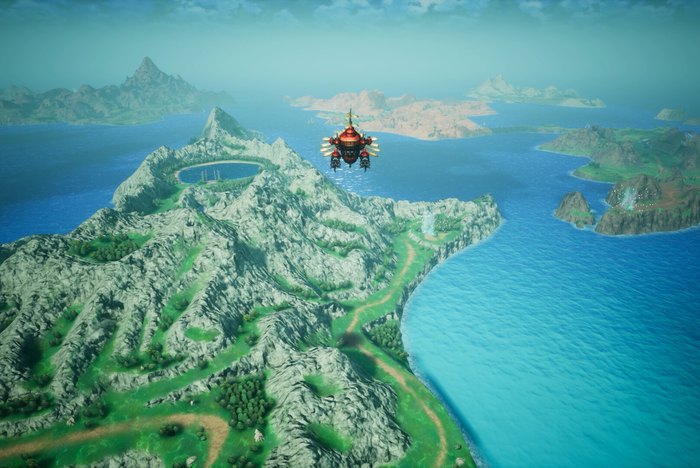Final Fantasy Resonance เรือเหาะเหนือแผนที่โลก