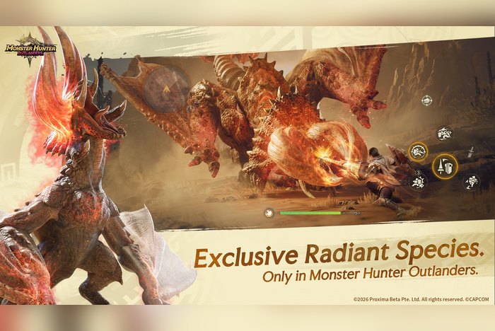 Monster Hunter Outlanders มือถือ มอนสเตอร์สายพันธุ์ Radiant