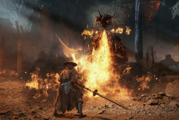 Phantom Blade Zero ฉากต่อสู้ท่ามกลางเปลวไฟ