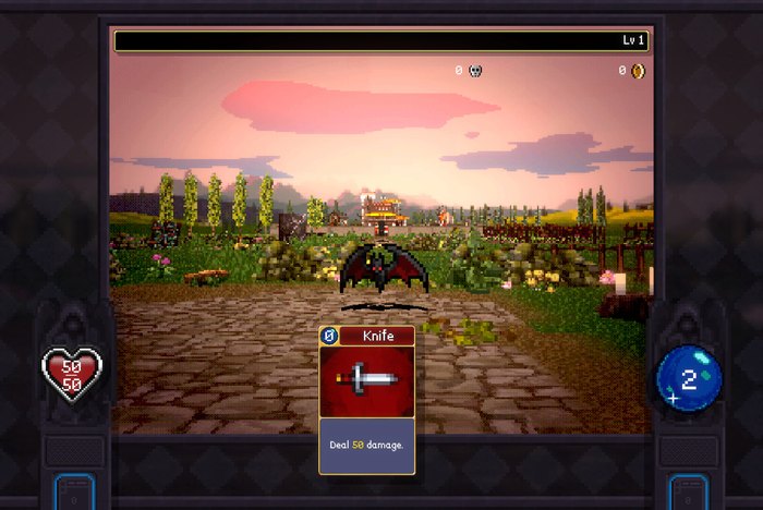 Vampire Crawlers มือถือ หน้าจอเดินสำรวจดันเจี้ยน